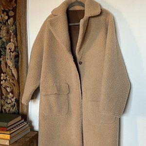 Mango Faux Shearling reversible coat